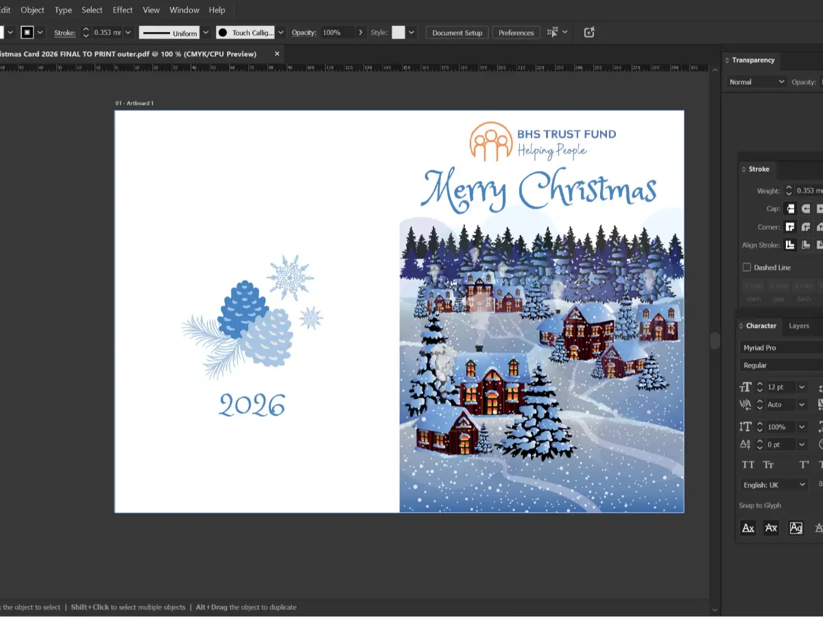 Soanes Signs of Norwich Ltd - BHS Trust Fund Christmas Cards & Newsletters - Post visual